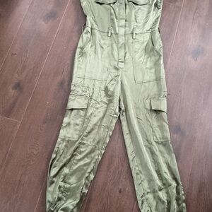 Chic Olive Utility Jumpsuit